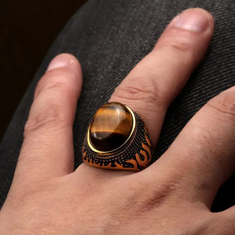 Unleash Your Inner Tiger: The Power of Tigers Eye Men's Rings