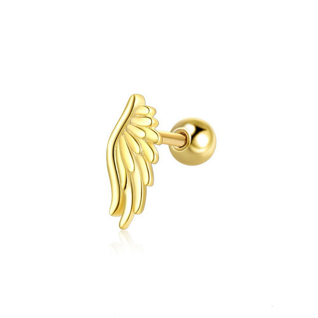 Wing Cartilage Gold Sterling Silver Earring