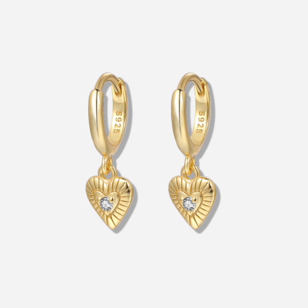 Esme Heart Drop Earrings  Drop Earrings J’Adore Jewelry