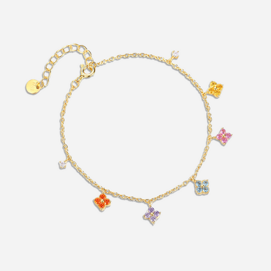 Aili Colorful Clover Bracelet  Charm bracelet J’Adore Jewelry