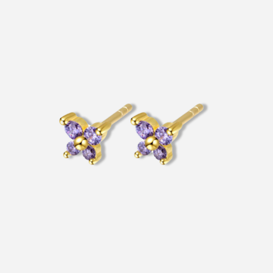 Amani Birthstones Butterfly Stud Earrings  Stud Earrings J’Adore Jewelry June-Alexandrite