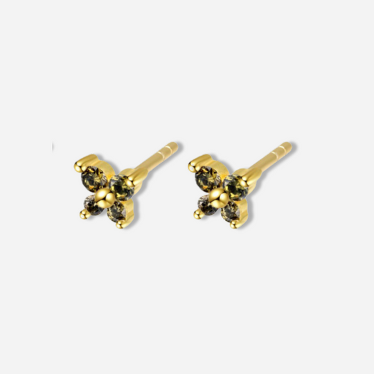 Amani Birthstones Butterfly Stud Earrings  Stud Earrings J’Adore Jewelry August-Peridot