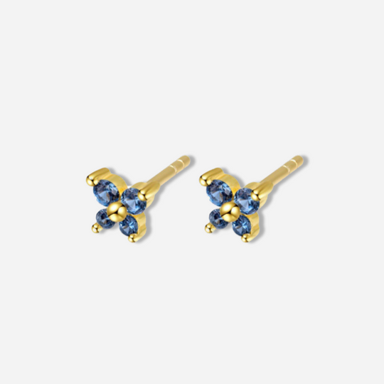 Amani Birthstones Butterfly Stud Earrings  Stud Earrings J’Adore Jewelry March-Aquamarine