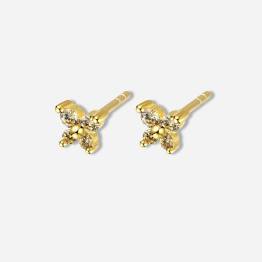 Amani Birthstones Butterfly Stud Earrings  Stud Earrings J’Adore Jewelry November-Citrine