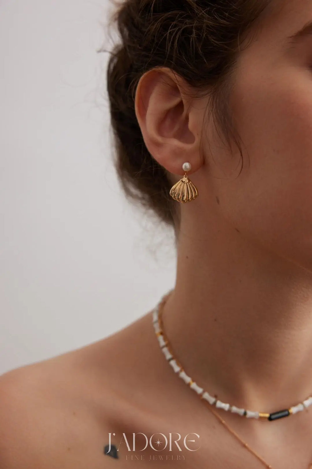 Ariel Shell Drop Earrings  Drop Earrings J’Adore Jewelry