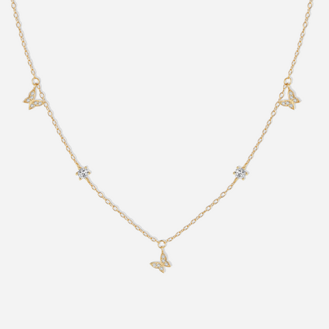 Avril Butterfly Charms Necklace  Charm Necklace J’Adore Jewelry