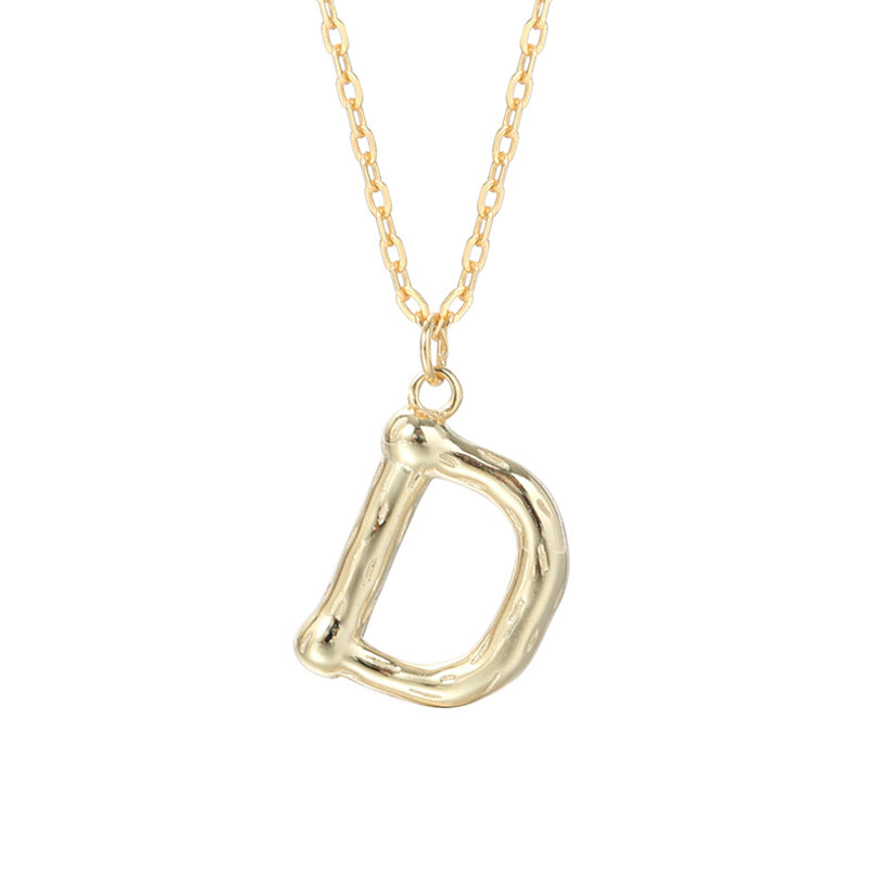 Kaia Bubble Initial Letter Necklace  Pendant Necklace J’Adore Jewelry