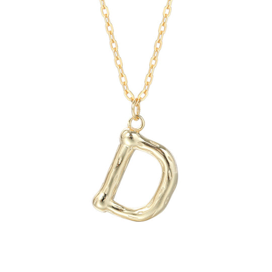 Kaia Bubble Initial Letter Necklace  Pendant Necklace J’Adore Jewelry