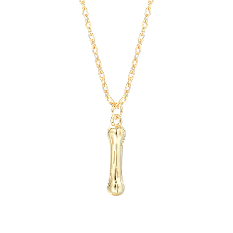 Kaia Bubble Initial Letter Necklace  Pendant Necklace J’Adore Jewelry