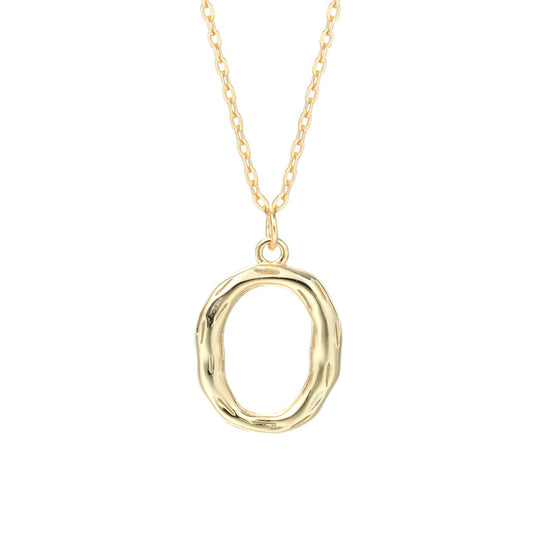 Kaia Bubble Initial Letter Necklace  Pendant Necklace J’Adore Jewelry