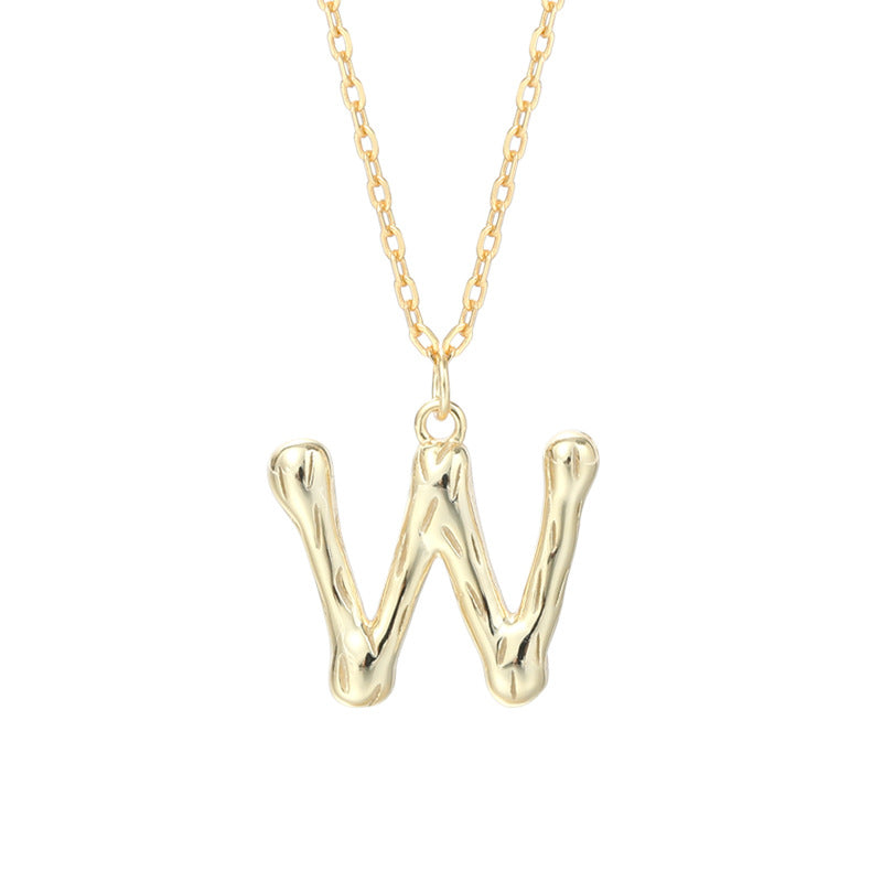 Kaia Bubble Initial Letter Necklace  Pendant Necklace J’Adore Jewelry