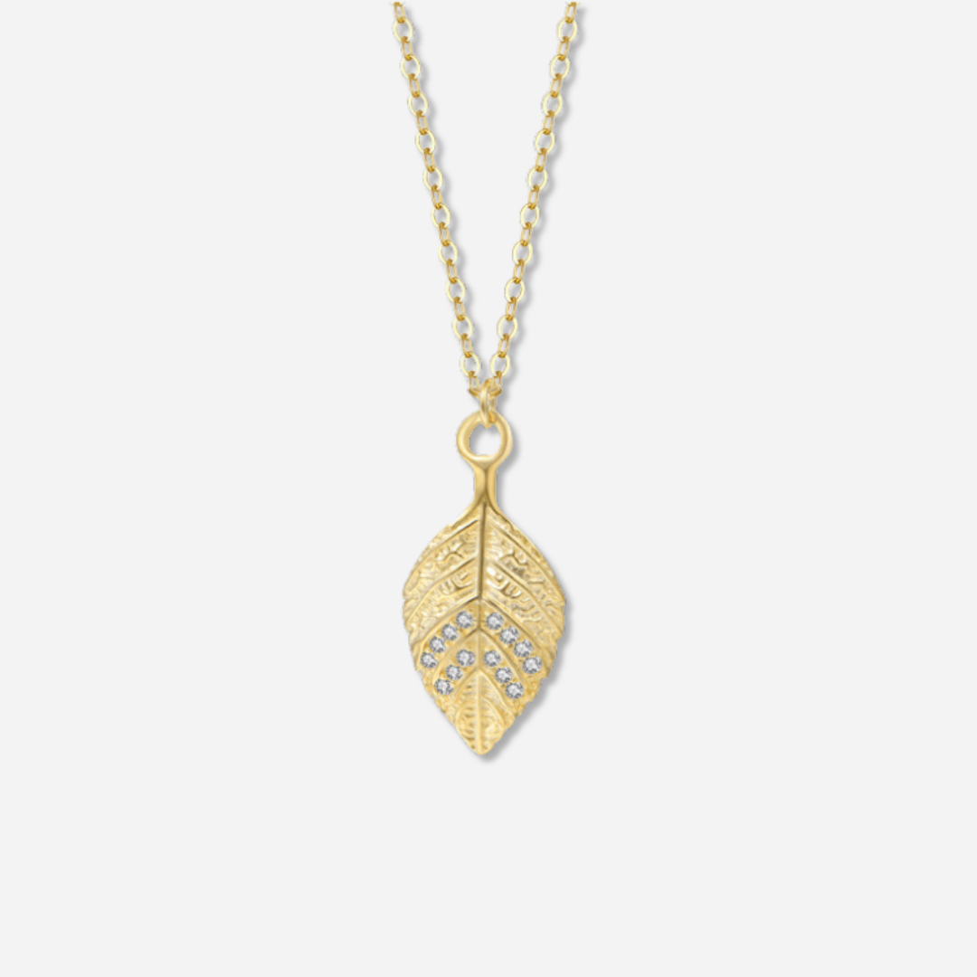 Dawn Leaf Pendant Necklace   J’Adore Jewelry