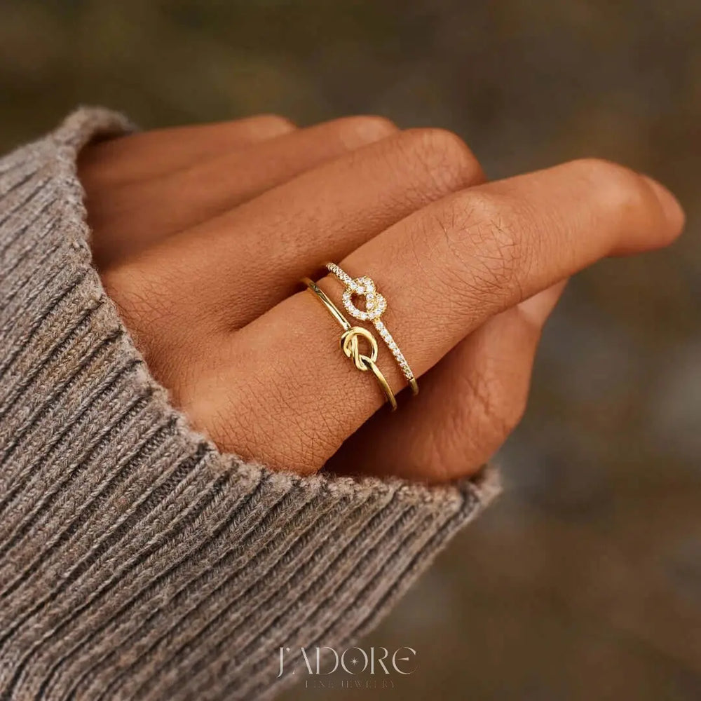 Ella Double Knot Ring - J’Adore Jewelry