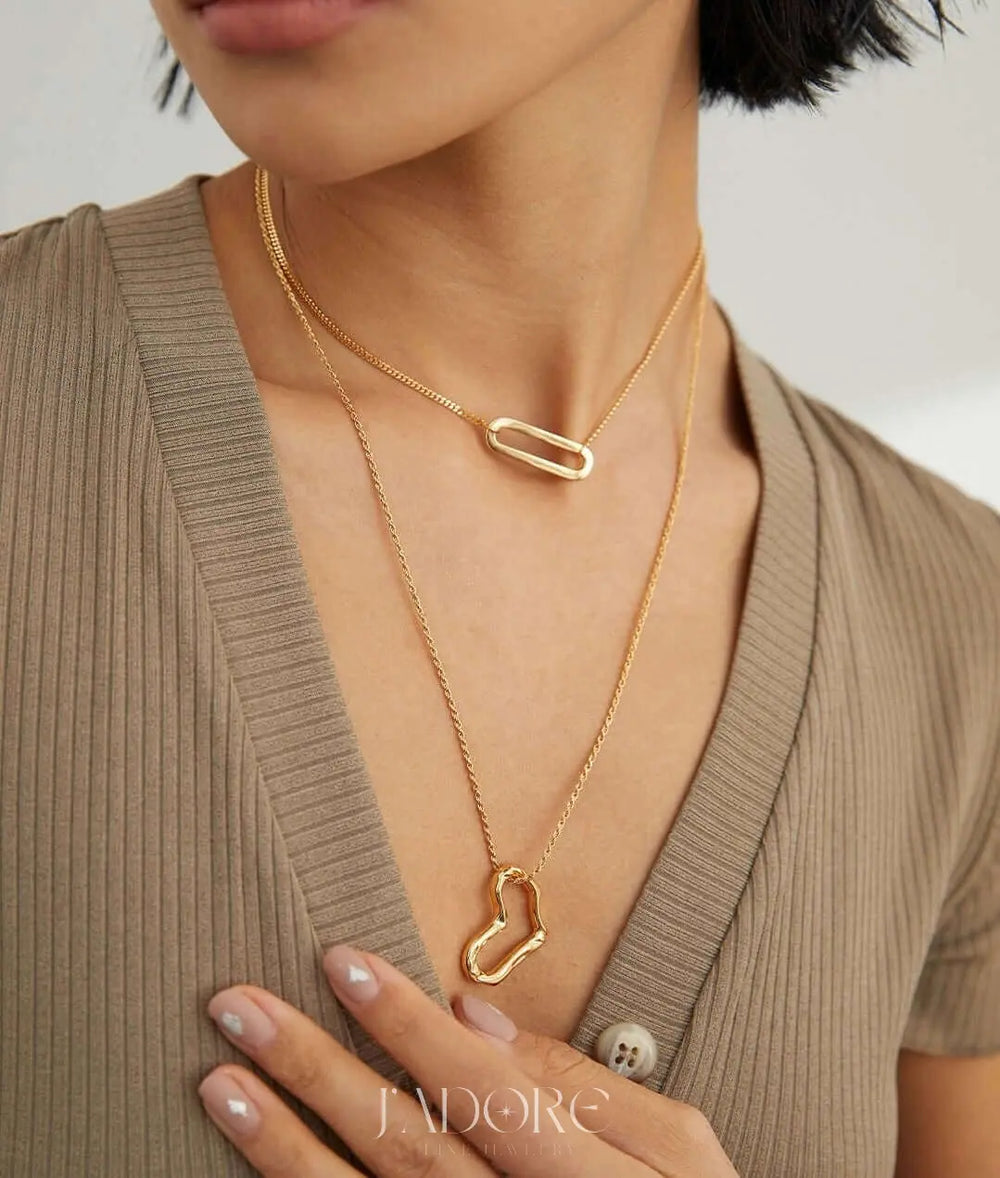 Esha Lock Necklace - J’Adore Jewelry