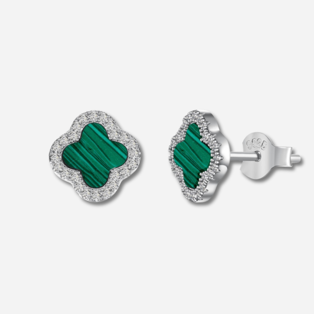 Fayola Clover Stud Earrings  Stud Earrings J’Adore Jewelry Green