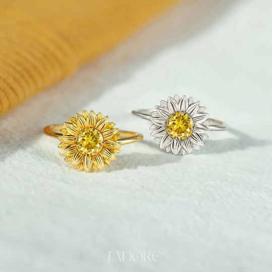 Lara Sunflower Ring - J’Adore Jewelry