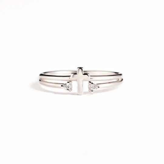 Lyra Cross Ring - J’Adore Jewelry