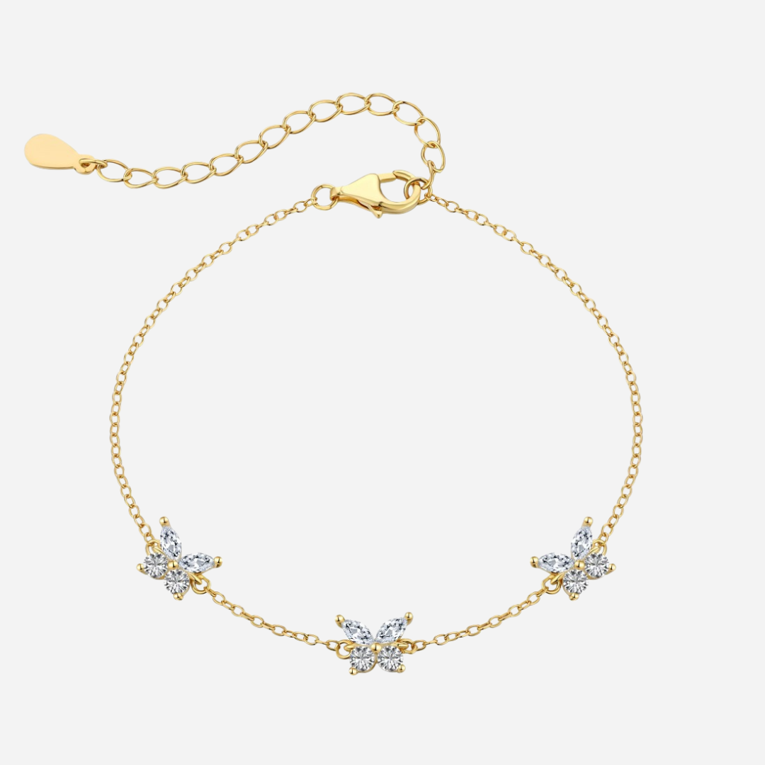 Nadia Butterfly Trio Bracelet   J’Adore Jewelry