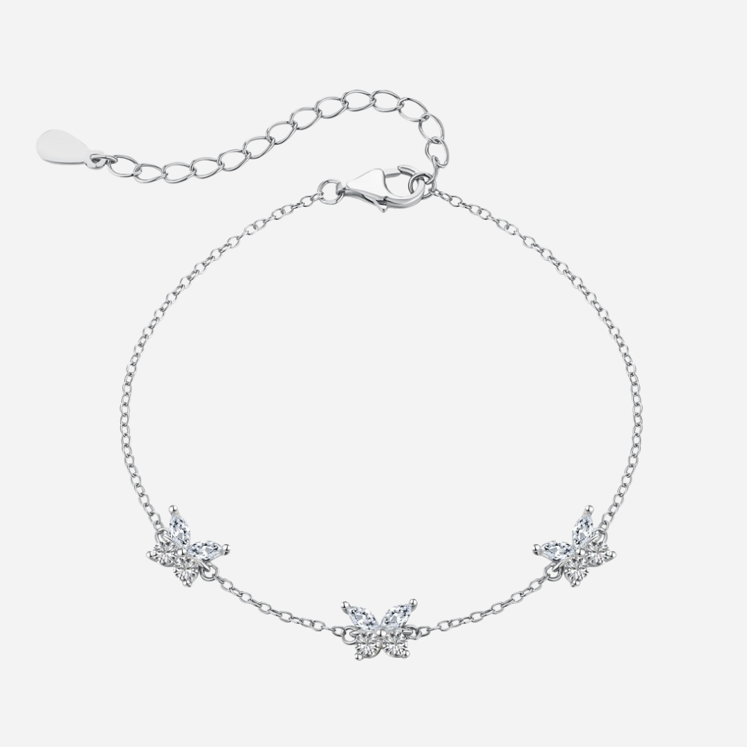 Nadia Butterfly Trio Bracelet   J’Adore Jewelry