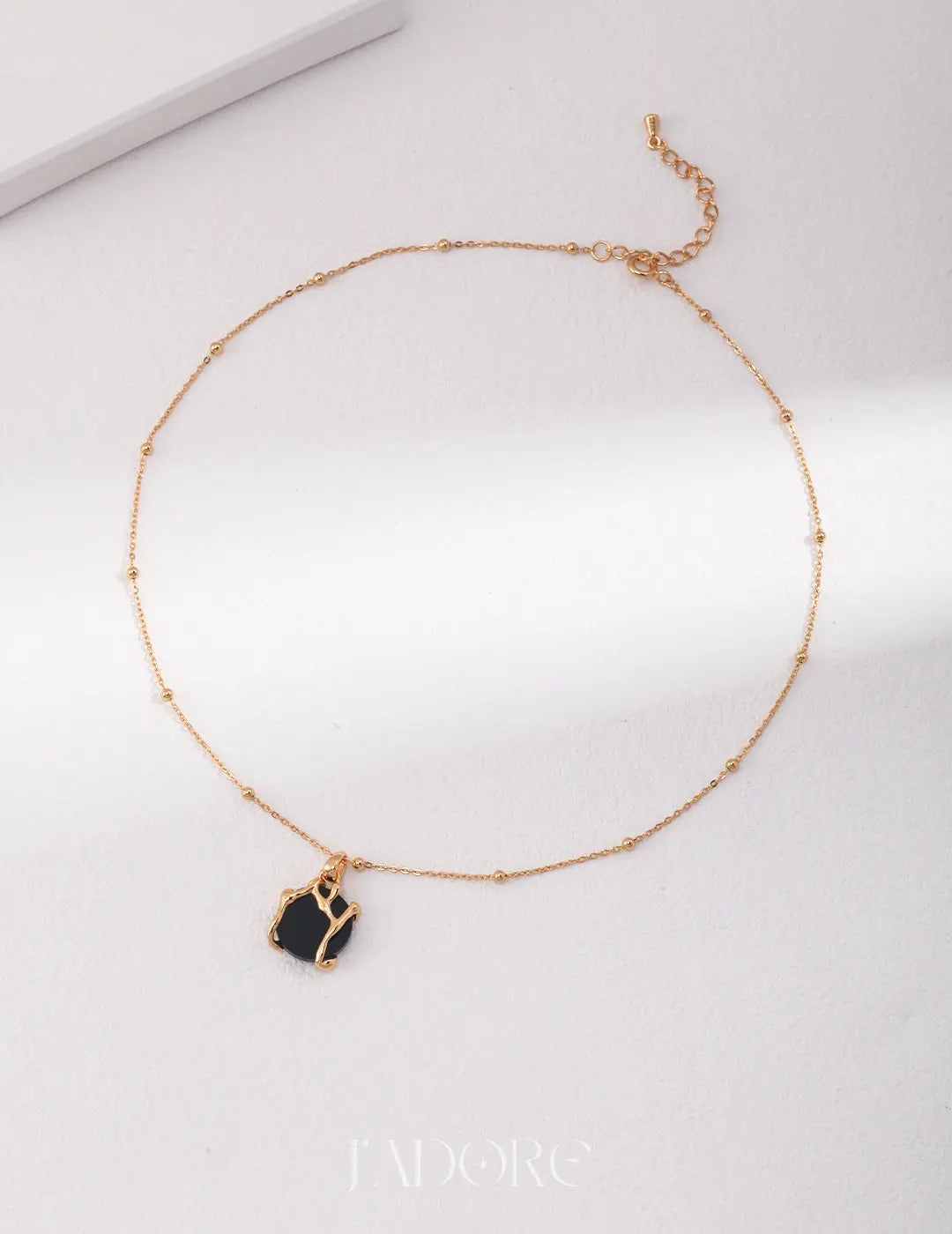 Natural Black Agate Necklace - J’Adore Jewelry