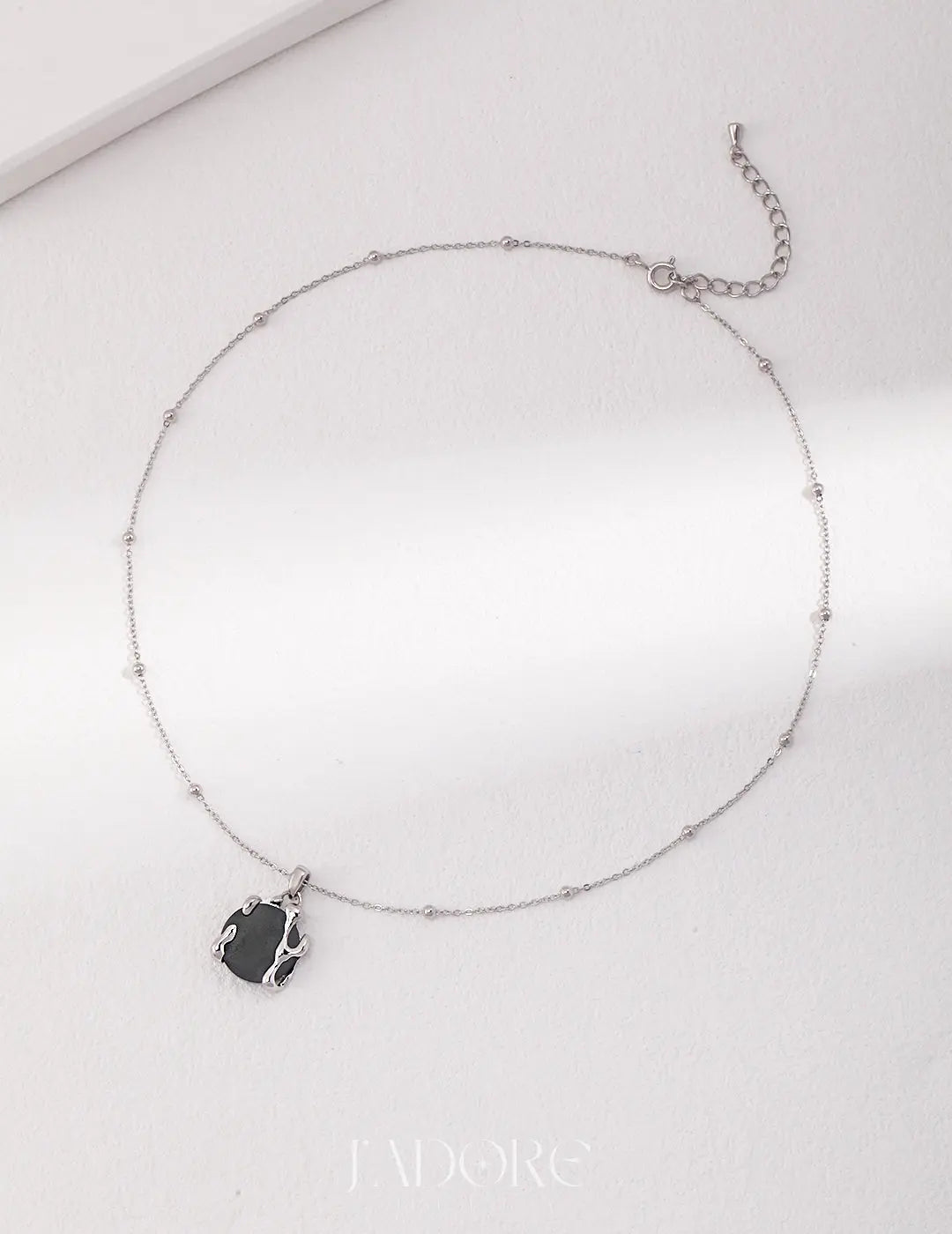 Natural Black Agate Necklace - J’Adore Jewelry