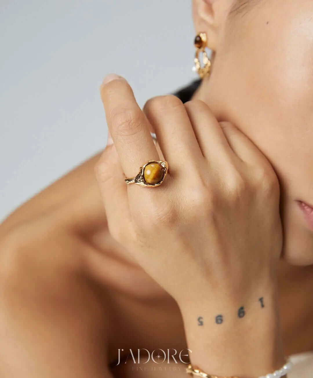 Tiger's Eye Ring - J’Adore Jewelry