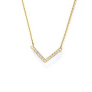 The Valentina Necklace is a timeless elegance statement piece, adorned with diamonds.