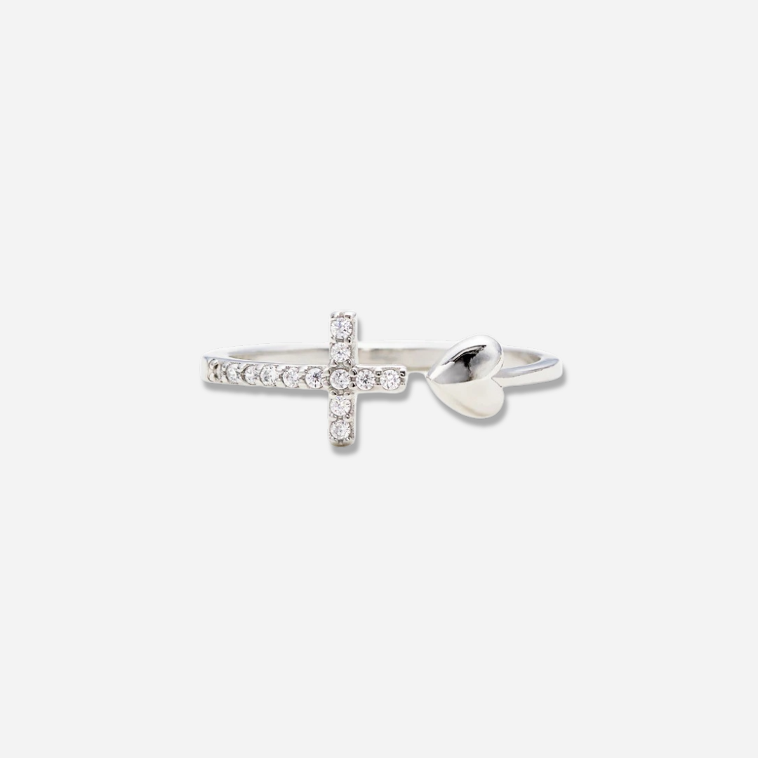 Cheryl Love Cross Open Ring  Open Ended Ring J’Adore Jewelry